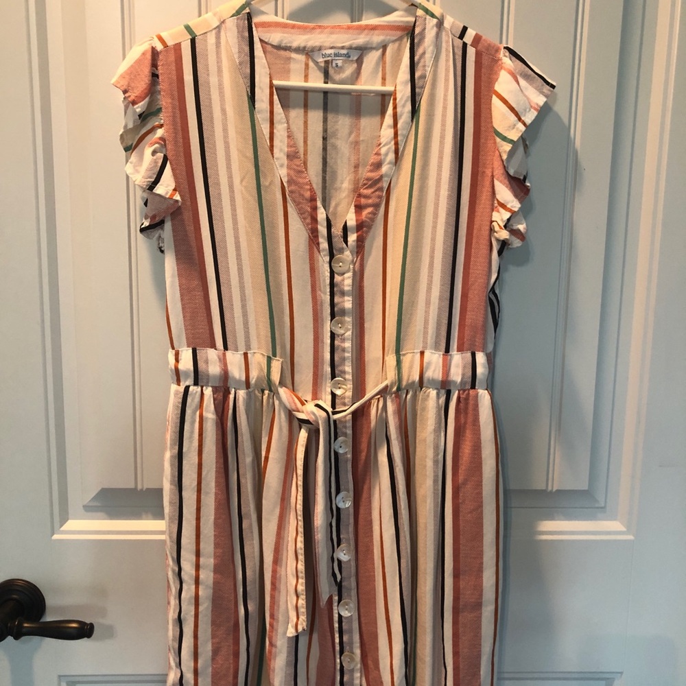 Striped mini dress
